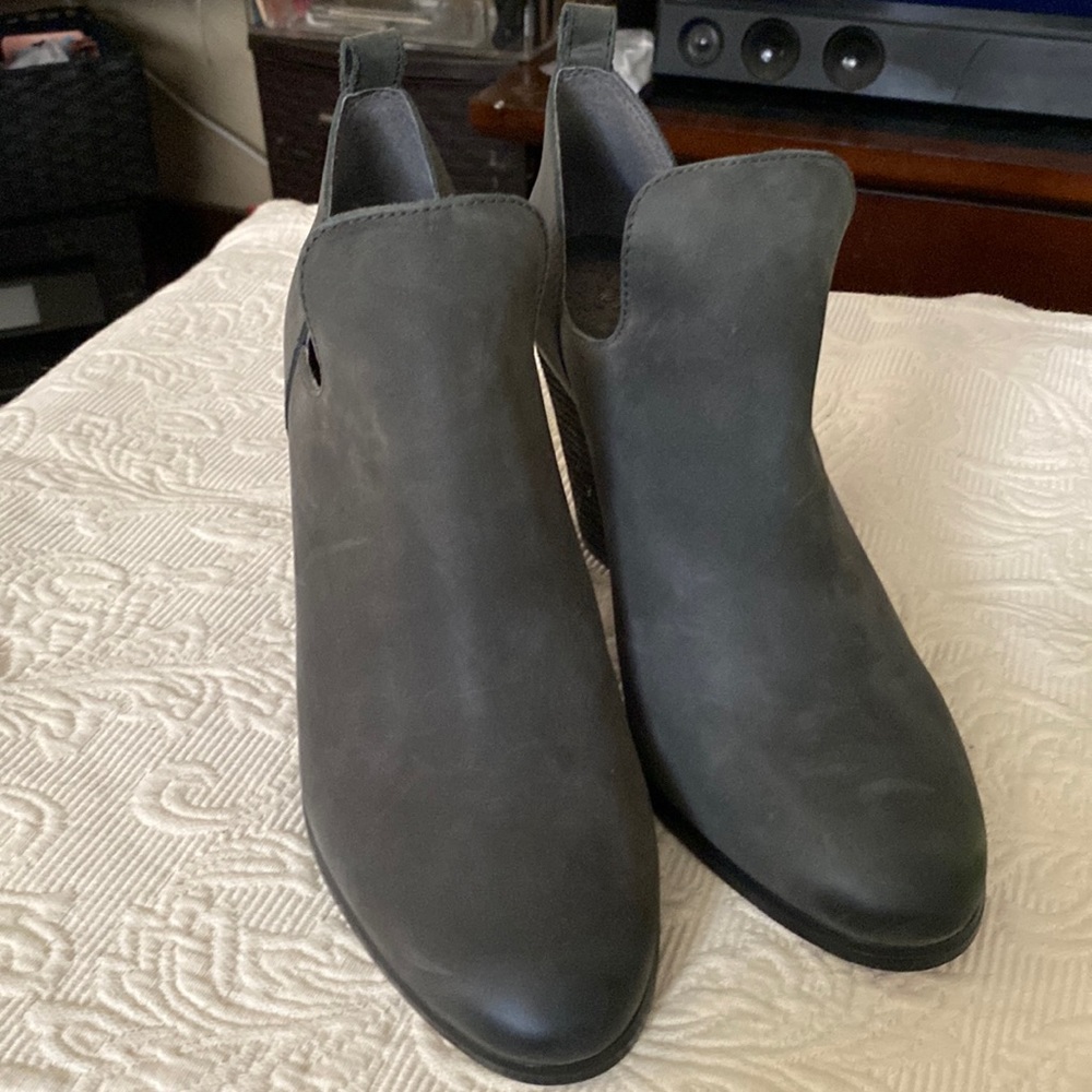 Vince Camuto Grey Faux Suede Bootie